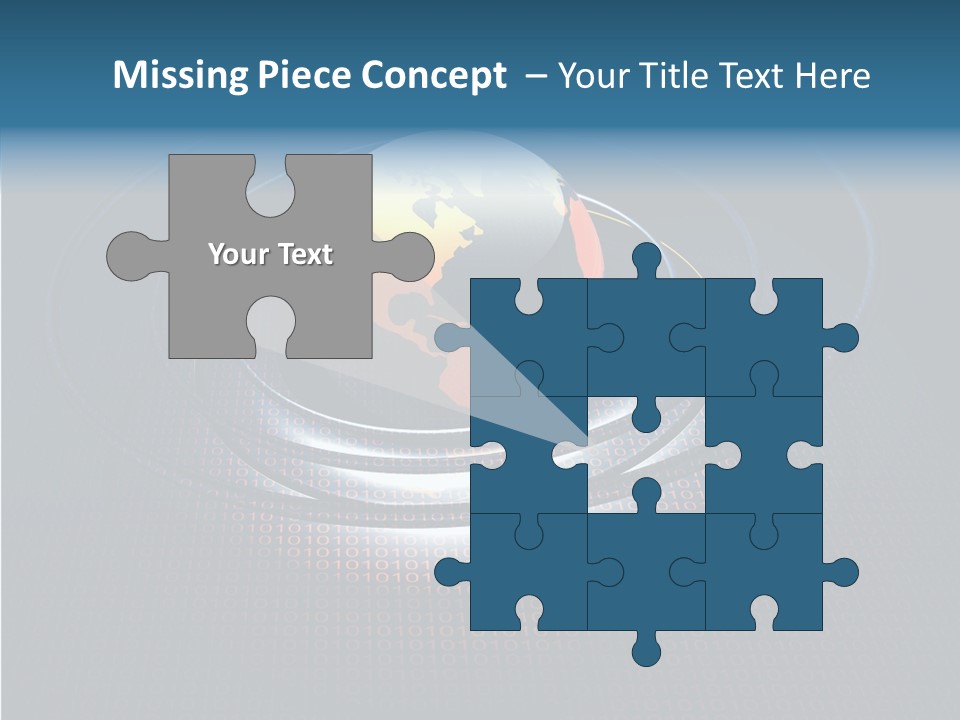 Reflect Glow Continent PowerPoint Template