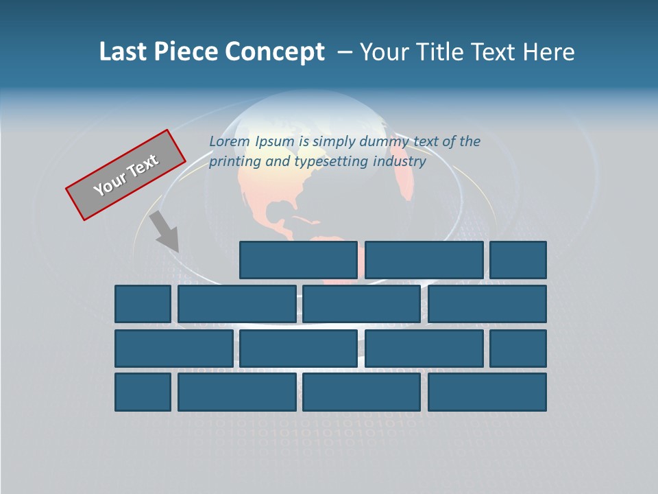 Reflect Glow Continent PowerPoint Template