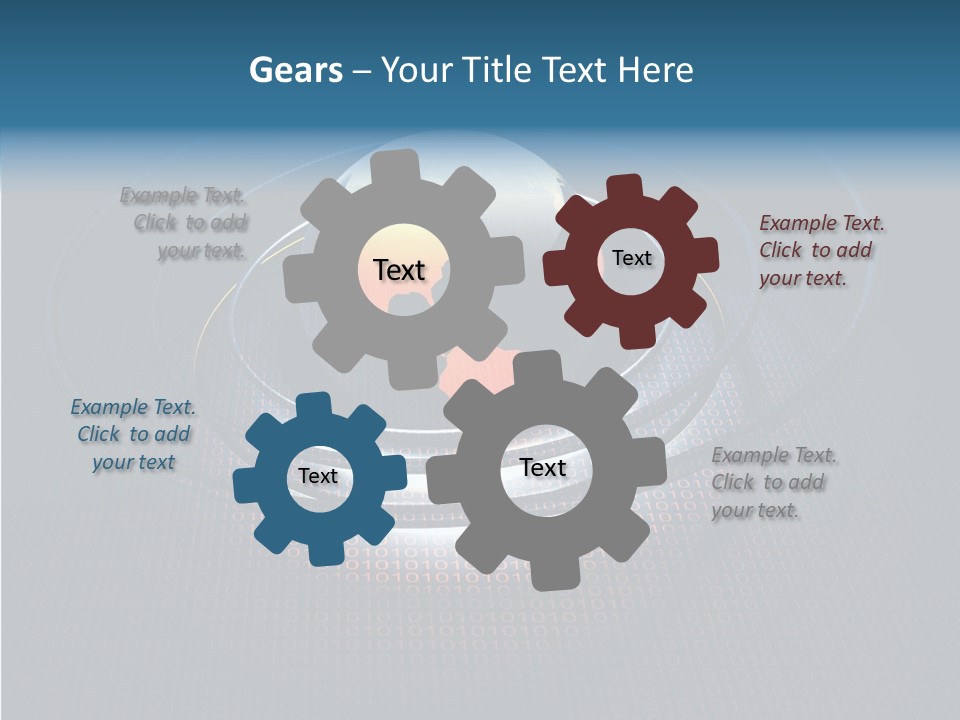 Reflect Glow Continent PowerPoint Template