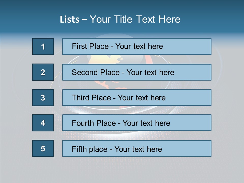 Reflect Glow Continent PowerPoint Template
