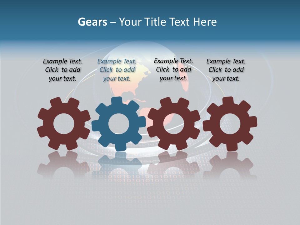 Reflect Glow Continent PowerPoint Template