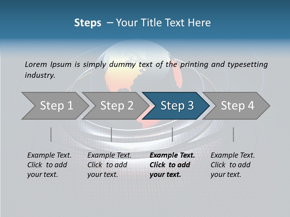Reflect Glow Continent PowerPoint Template