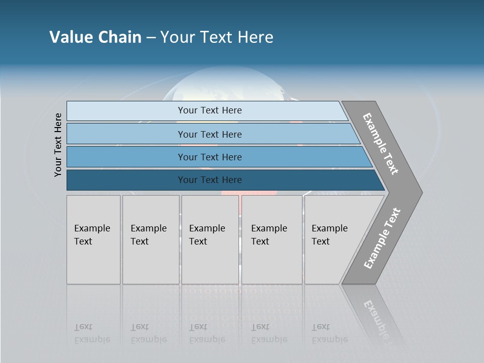Reflect Glow Continent PowerPoint Template