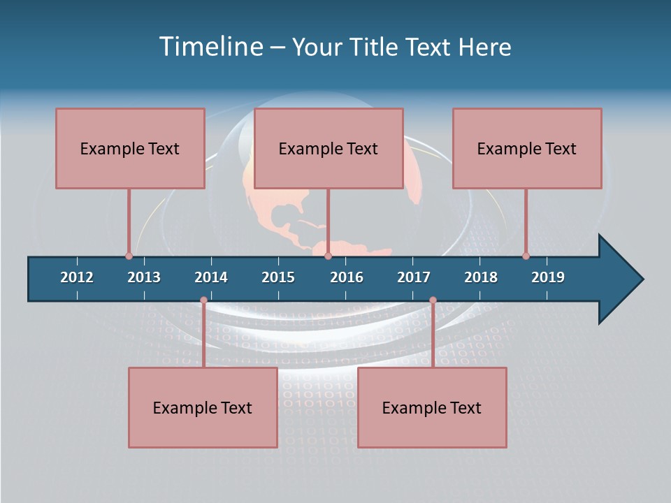 Reflect Glow Continent PowerPoint Template