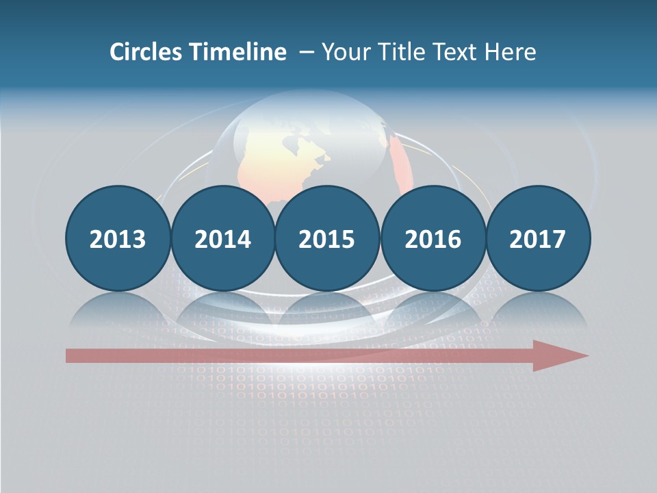 Reflect Glow Continent PowerPoint Template