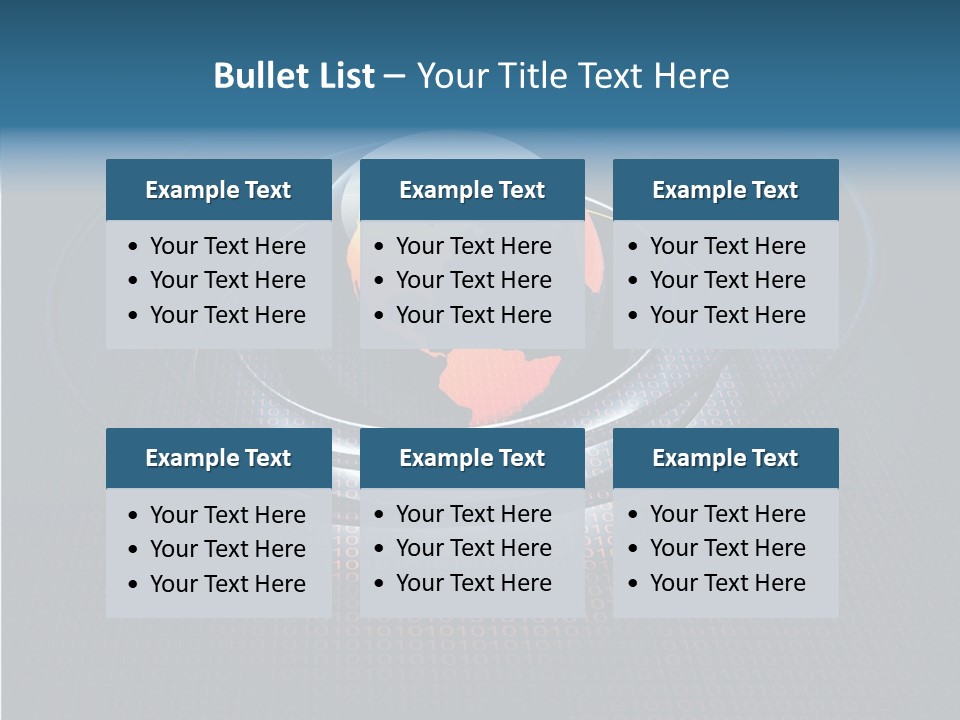 Reflect Glow Continent PowerPoint Template