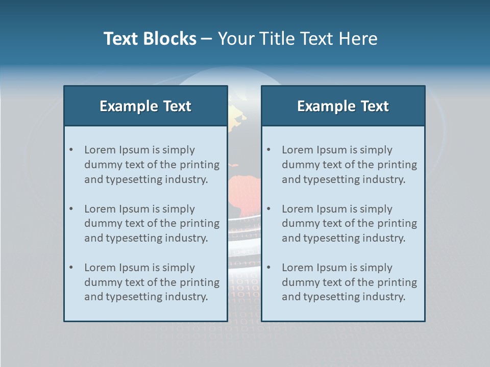 Reflect Glow Continent PowerPoint Template