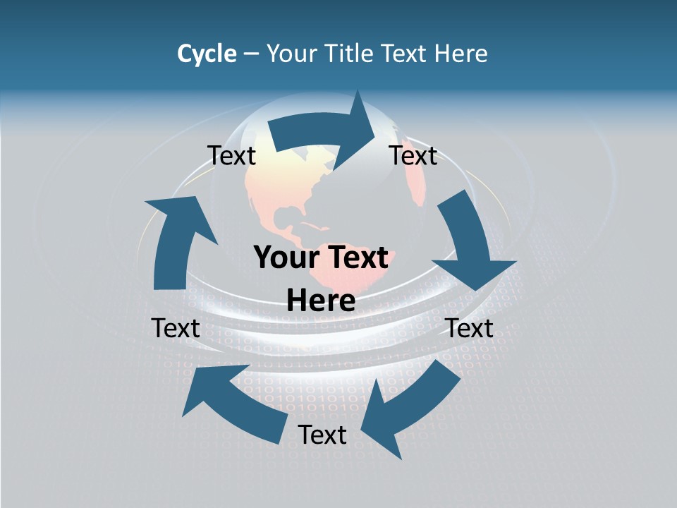 Reflect Glow Continent PowerPoint Template