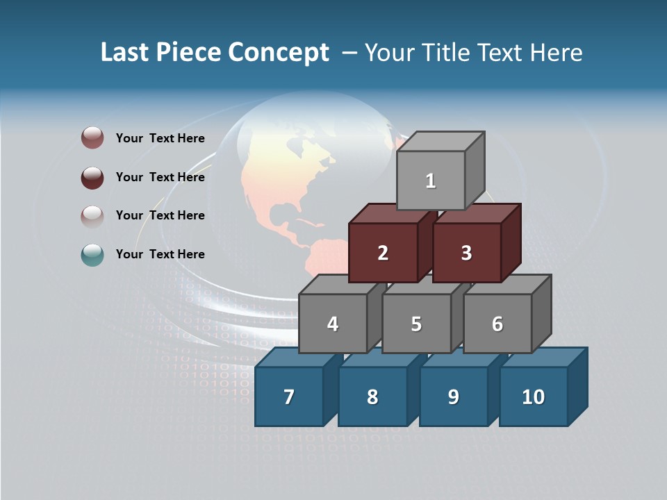 Reflect Glow Continent PowerPoint Template
