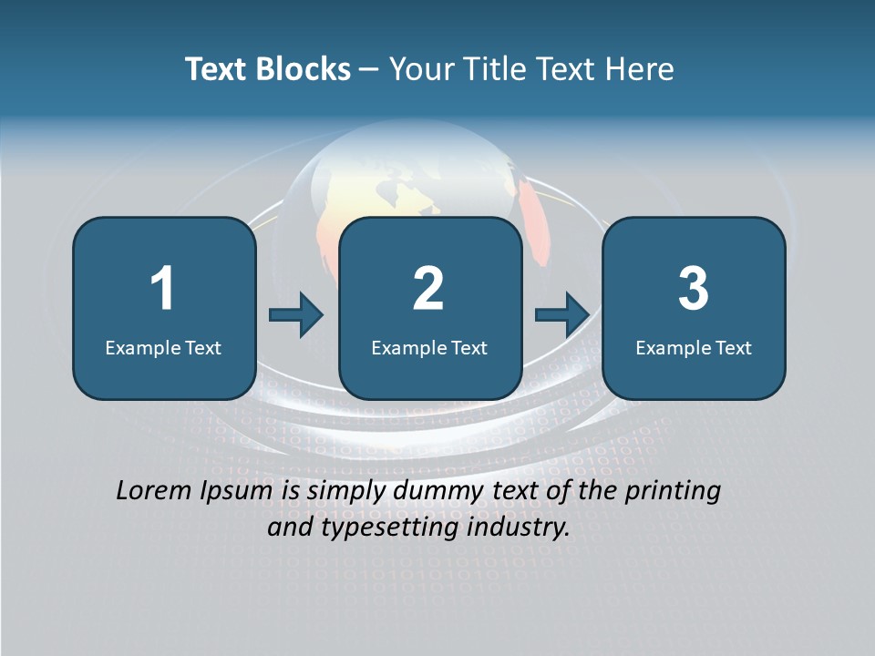 Reflect Glow Continent PowerPoint Template