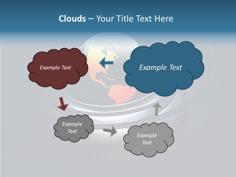 Reflect Glow Continent PowerPoint Template