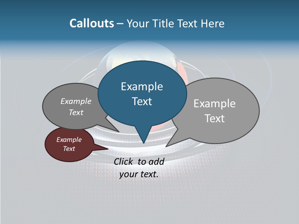Reflect Glow Continent PowerPoint Template