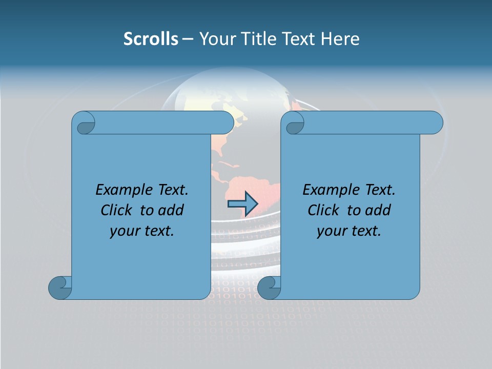 Reflect Glow Continent PowerPoint Template