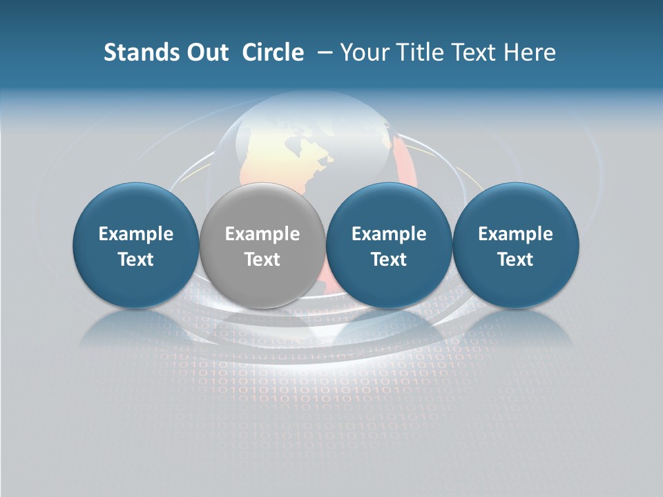 Reflect Glow Continent PowerPoint Template