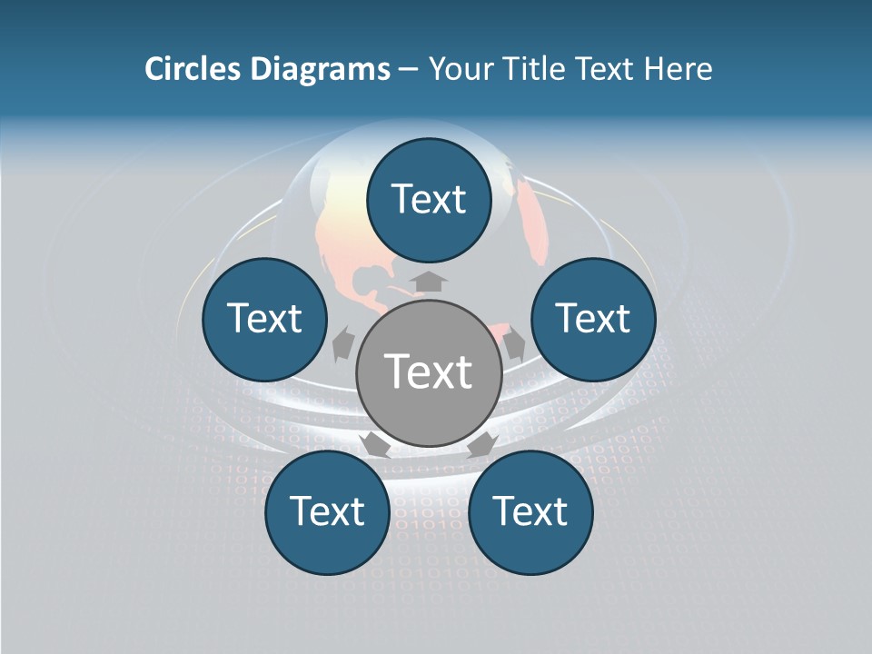 Reflect Glow Continent PowerPoint Template