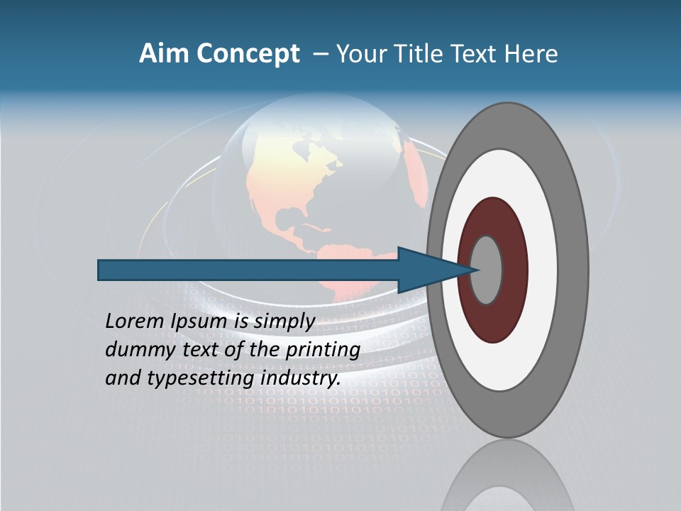 Reflect Glow Continent PowerPoint Template