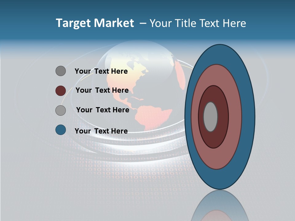 Reflect Glow Continent PowerPoint Template