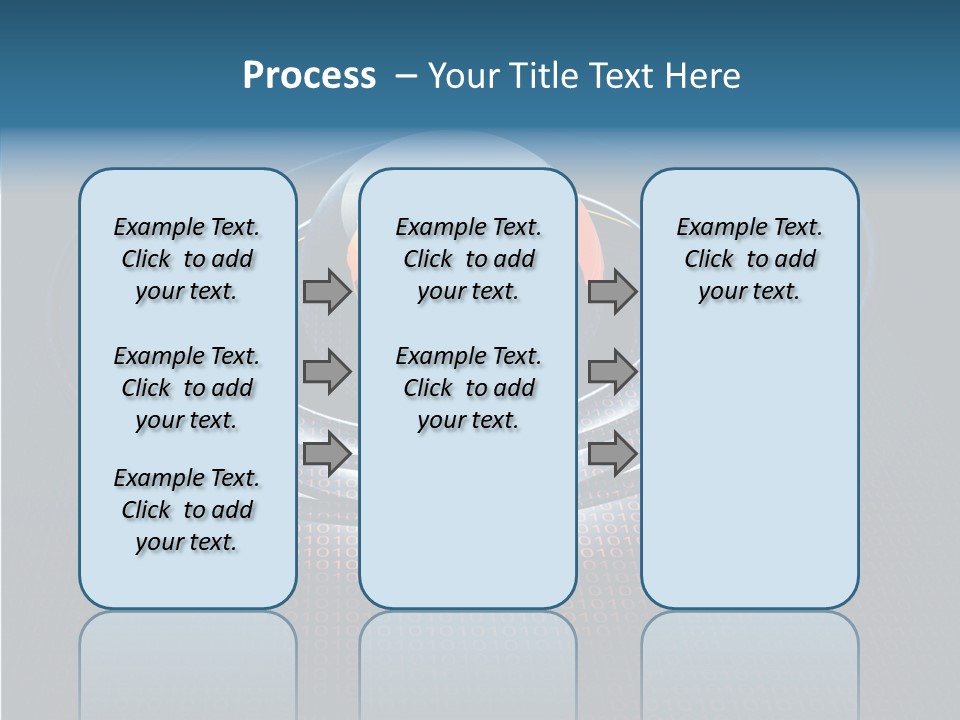 Reflect Glow Continent PowerPoint Template