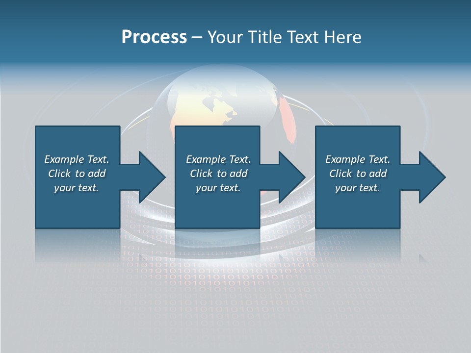 Reflect Glow Continent PowerPoint Template