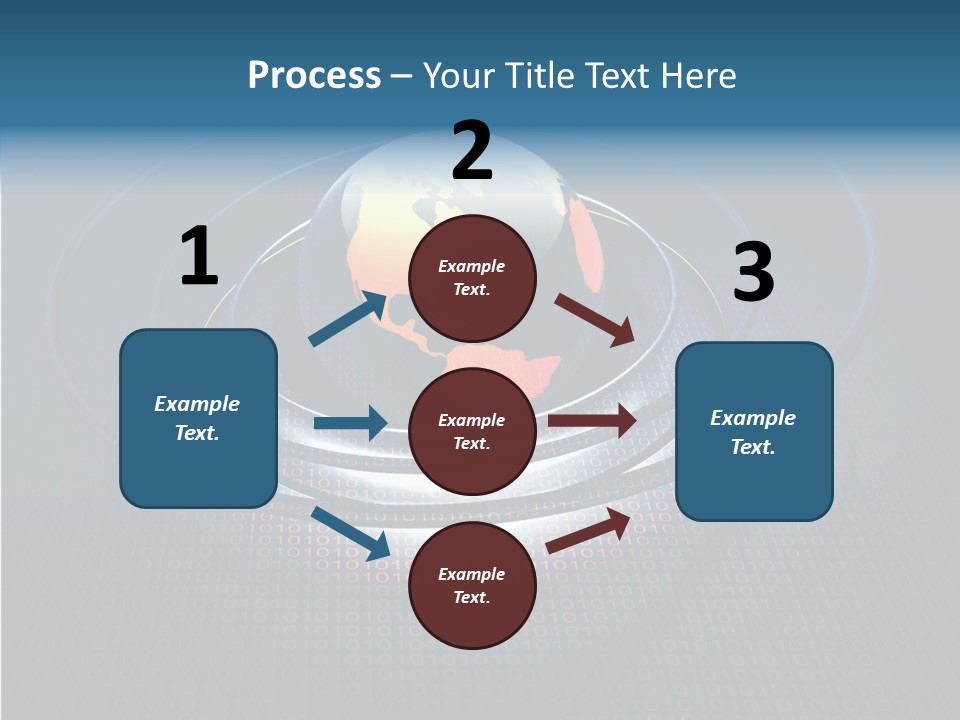 Reflect Glow Continent PowerPoint Template