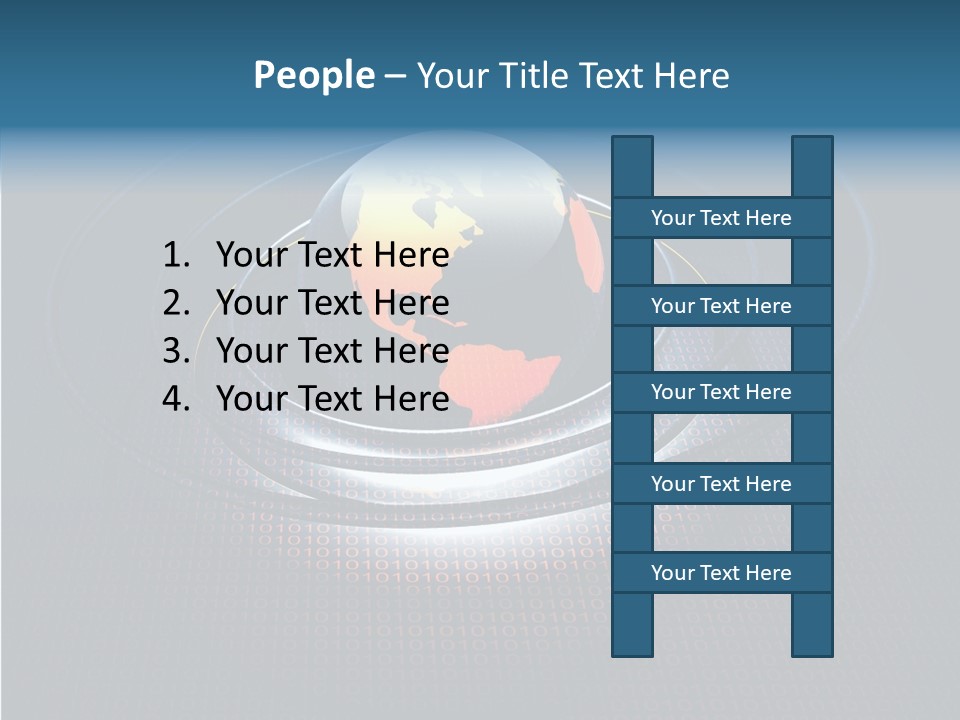 Reflect Glow Continent PowerPoint Template
