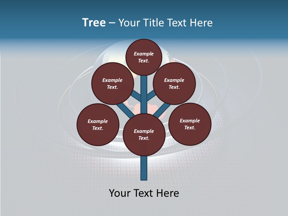 Reflect Glow Continent PowerPoint Template