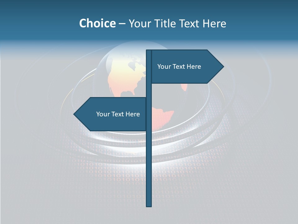 Reflect Glow Continent PowerPoint Template