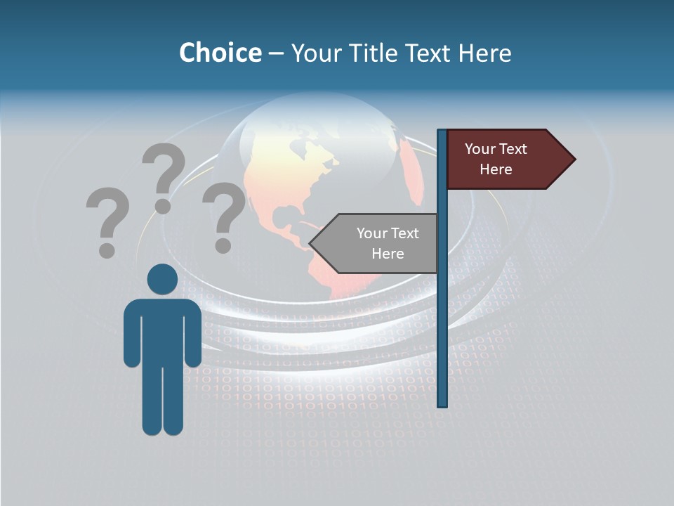 Reflect Glow Continent PowerPoint Template