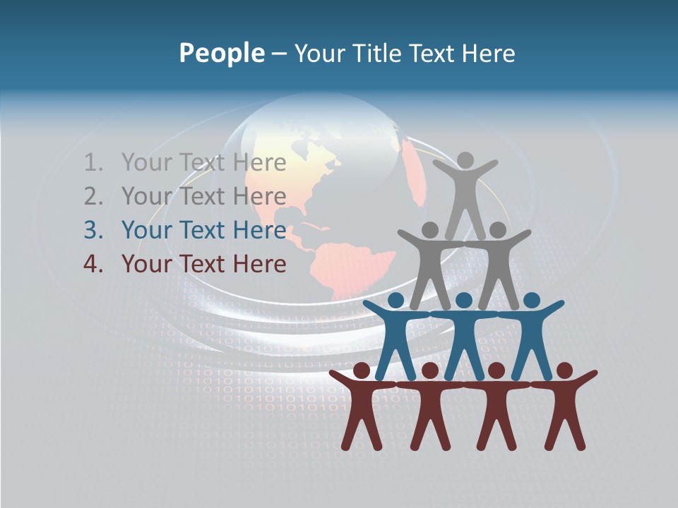 Reflect Glow Continent PowerPoint Template