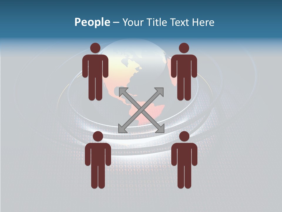 Reflect Glow Continent PowerPoint Template