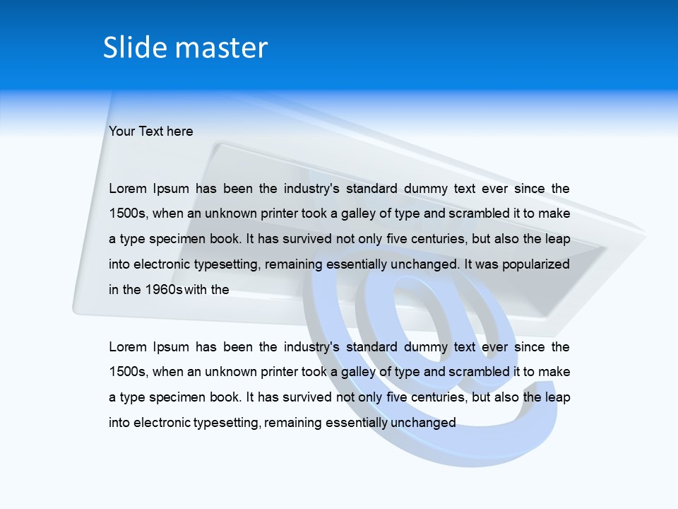 Rendering Spam Letterbox PowerPoint Template