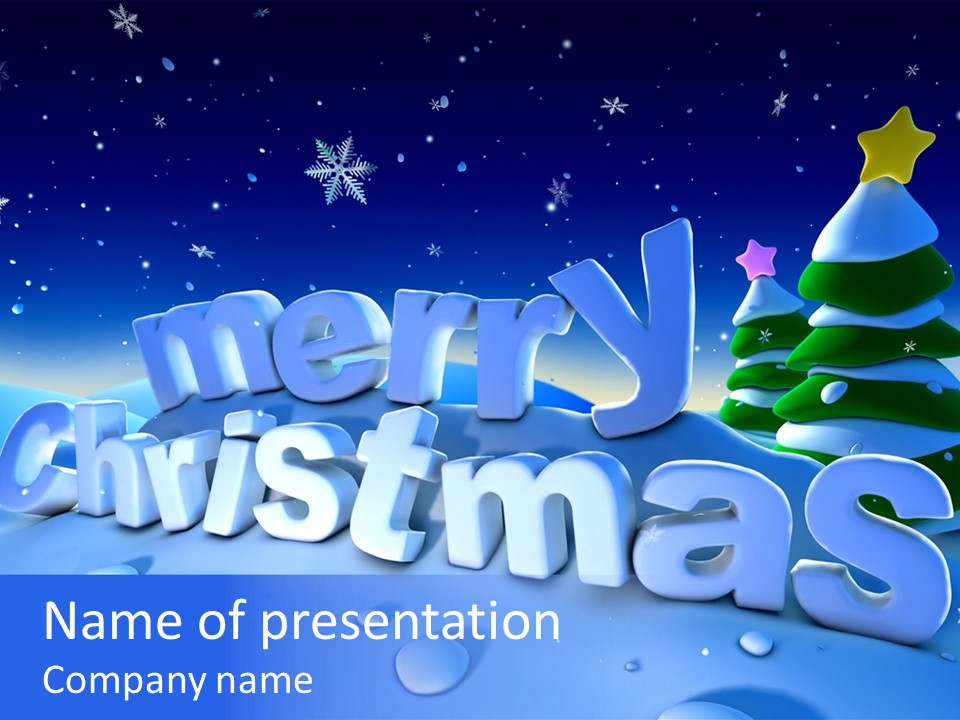 Freeze Colorful Xmas PowerPoint Template