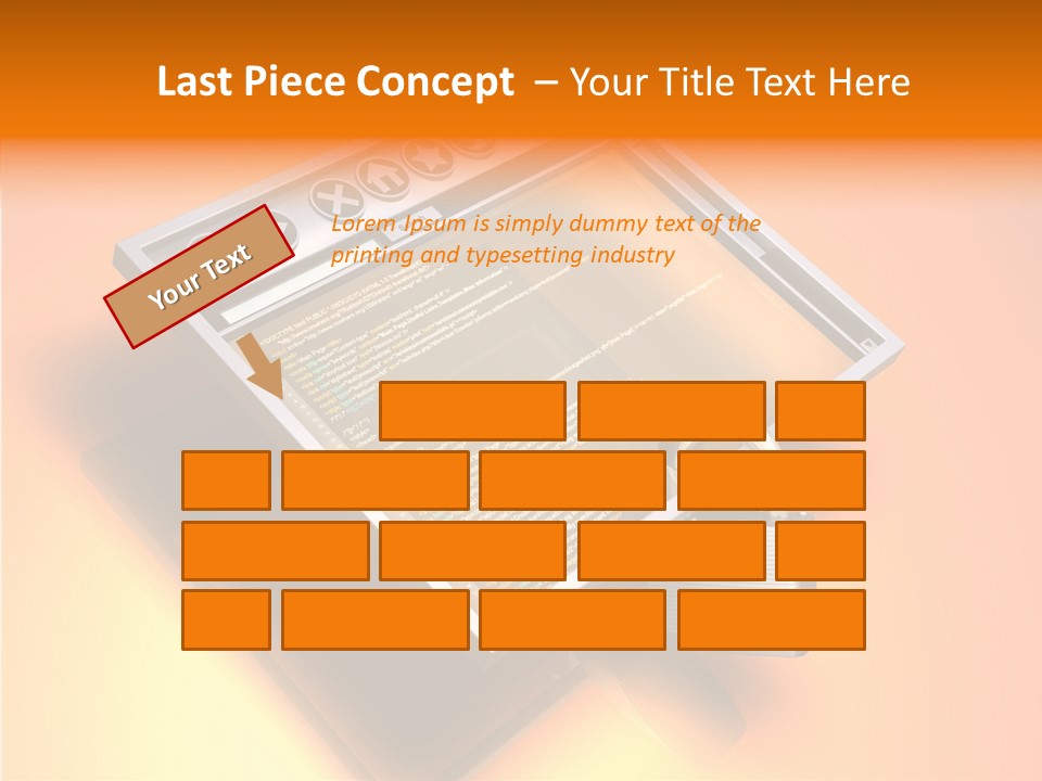 Protect Pad-Lock Afe PowerPoint Template