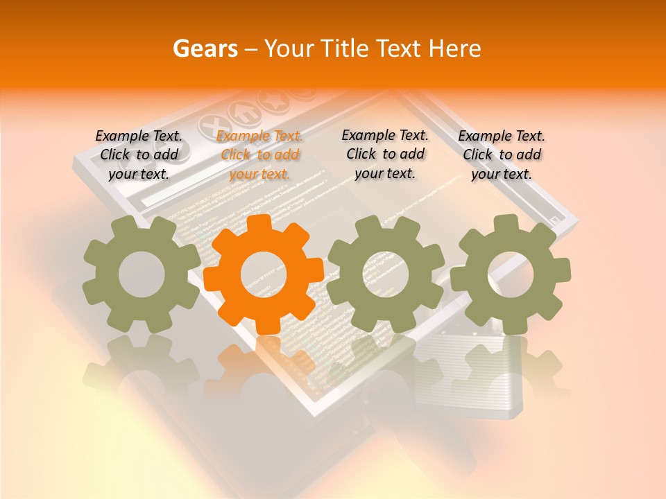 Protect Pad-Lock Afe PowerPoint Template