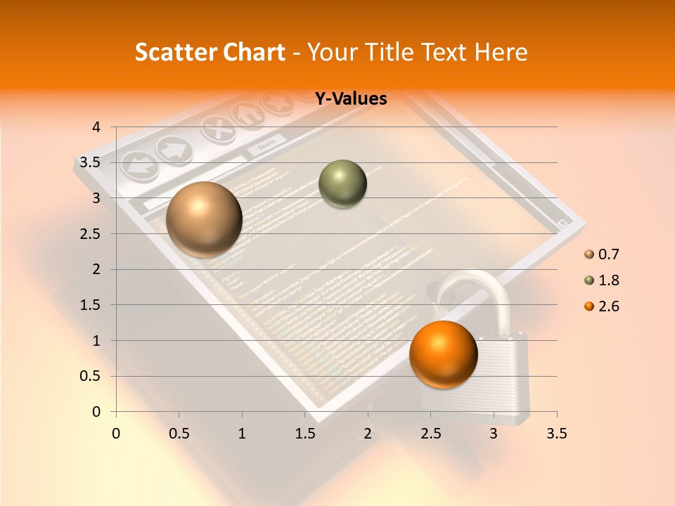 Protect Pad-Lock Afe PowerPoint Template
