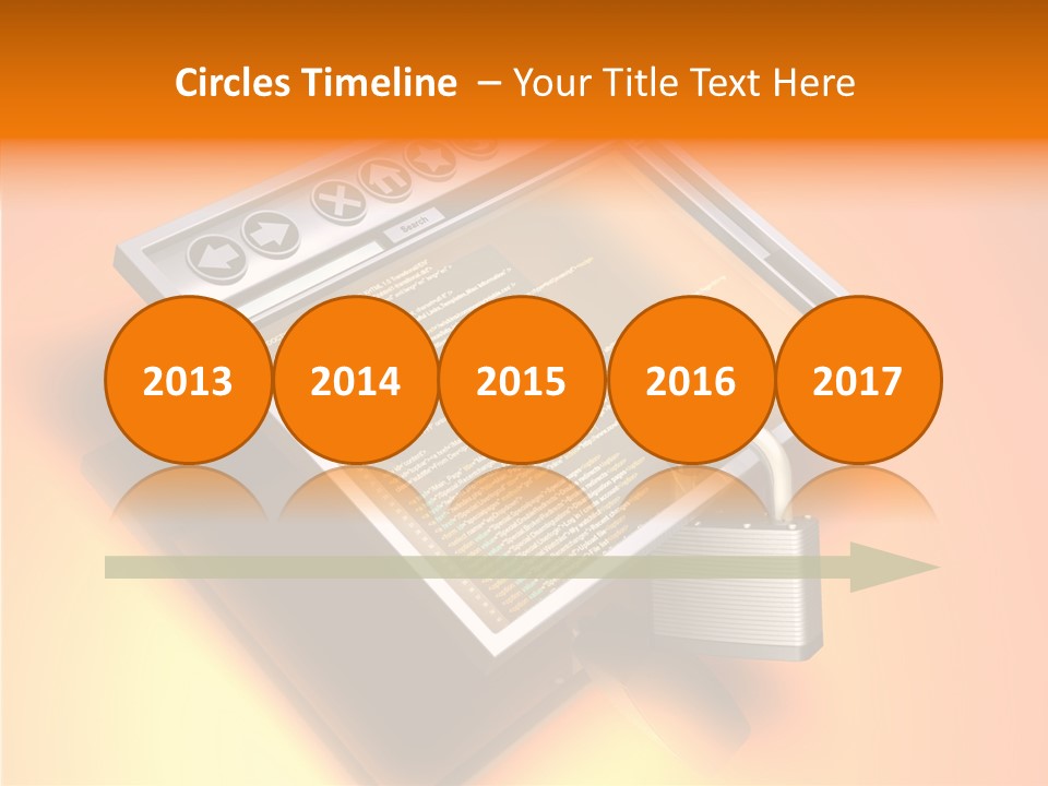 Protect Pad-Lock Afe PowerPoint Template