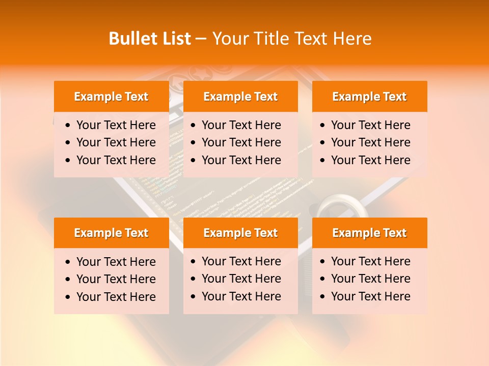 Protect Pad-Lock Afe PowerPoint Template