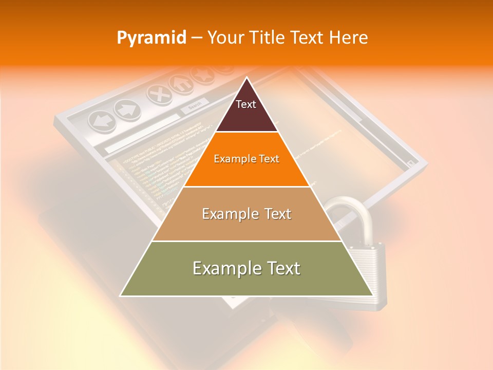 Protect Pad-Lock Afe PowerPoint Template