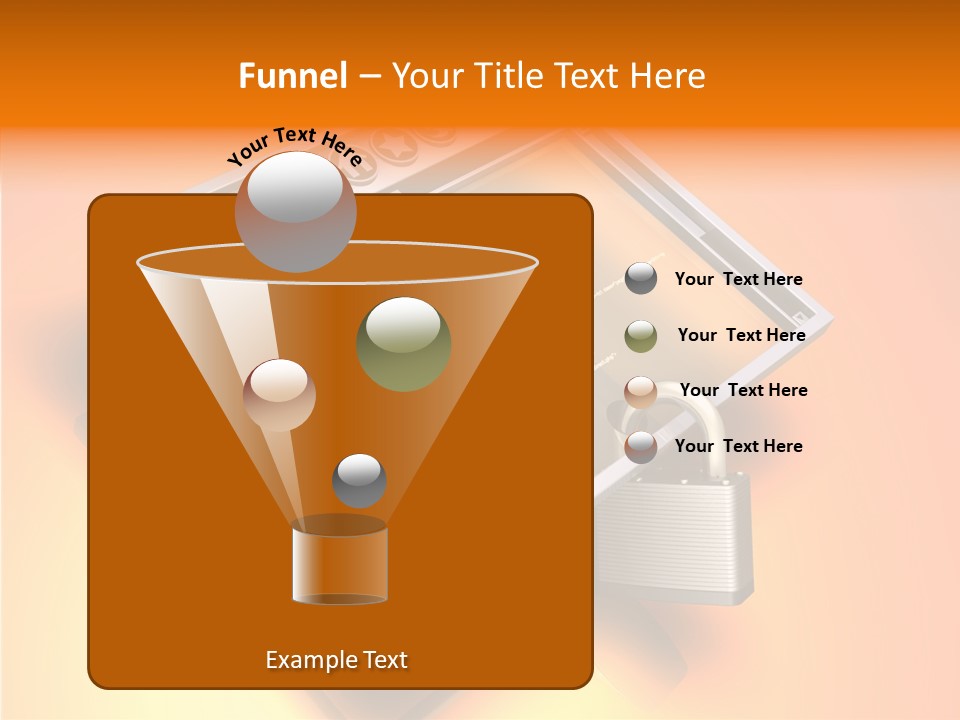 Protect Pad-Lock Afe PowerPoint Template