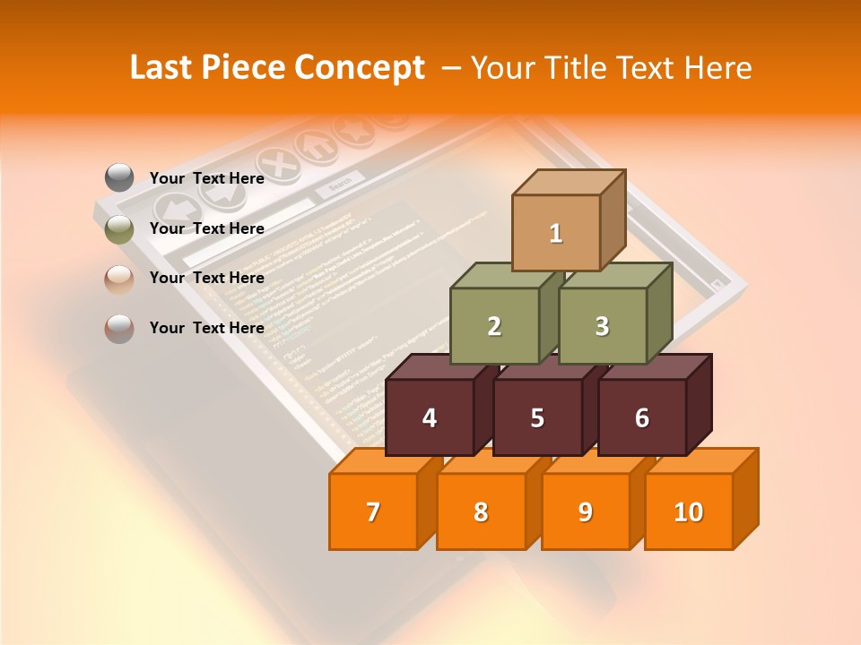 Protect Pad-Lock Afe PowerPoint Template