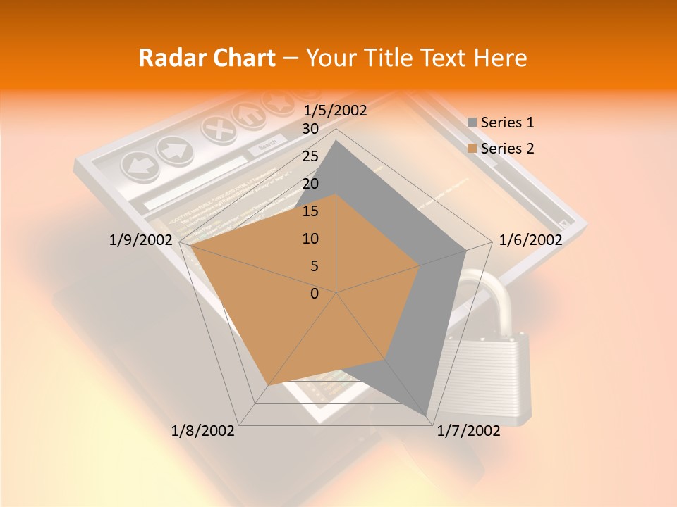 Protect Pad-Lock Afe PowerPoint Template