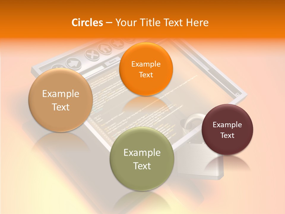 Protect Pad-Lock Afe PowerPoint Template