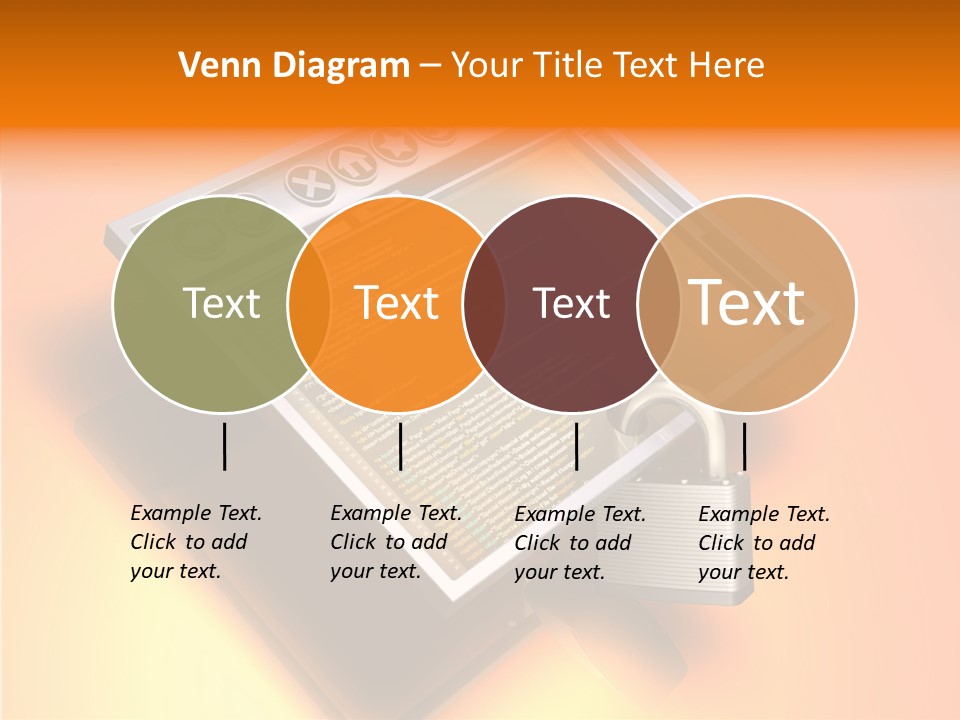 Protect Pad-Lock Afe PowerPoint Template