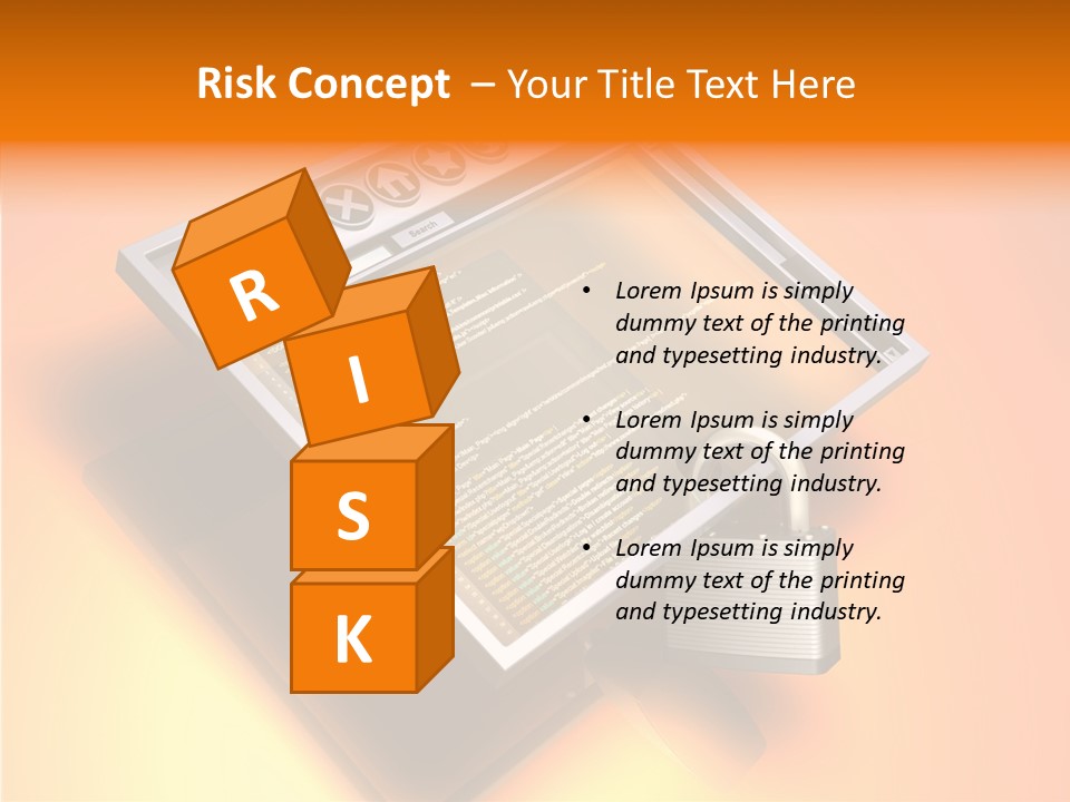 Protect Pad-Lock Afe PowerPoint Template