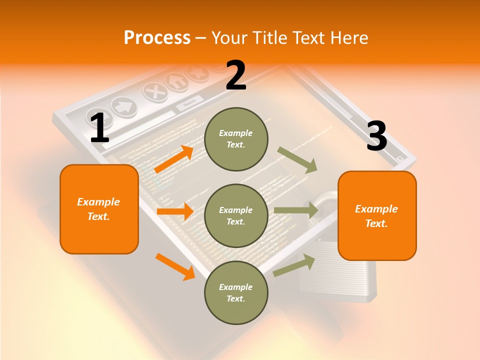 Protect Pad-Lock Afe PowerPoint Template