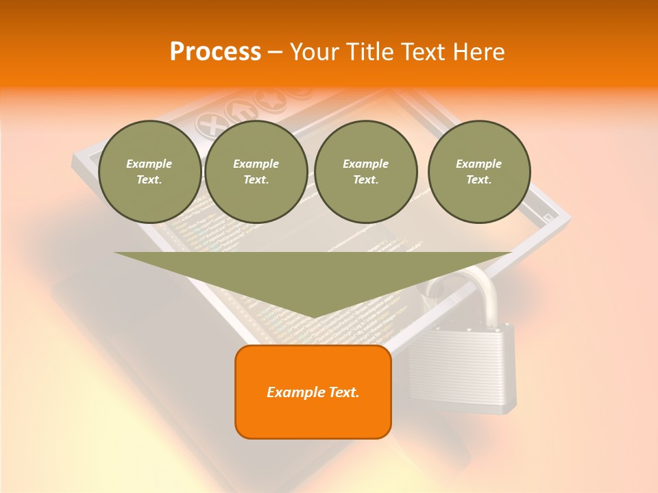 Protect Pad-Lock Afe PowerPoint Template