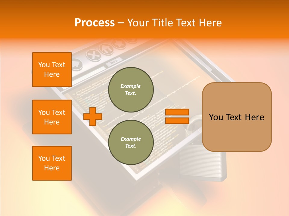 Protect Pad-Lock Afe PowerPoint Template