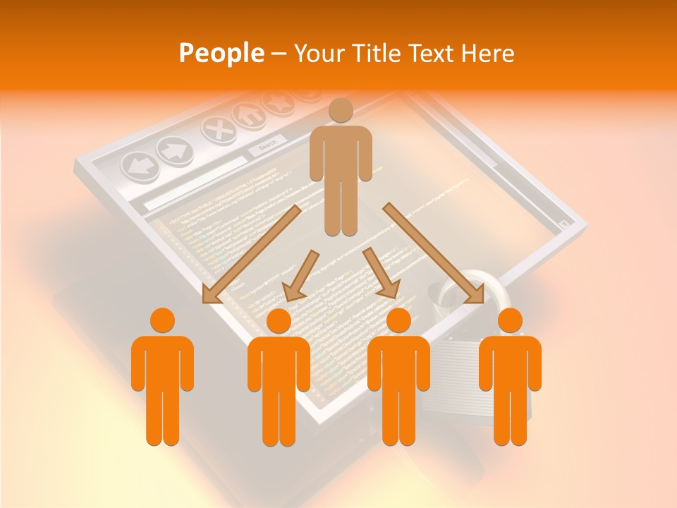 Protect Pad-Lock Afe PowerPoint Template