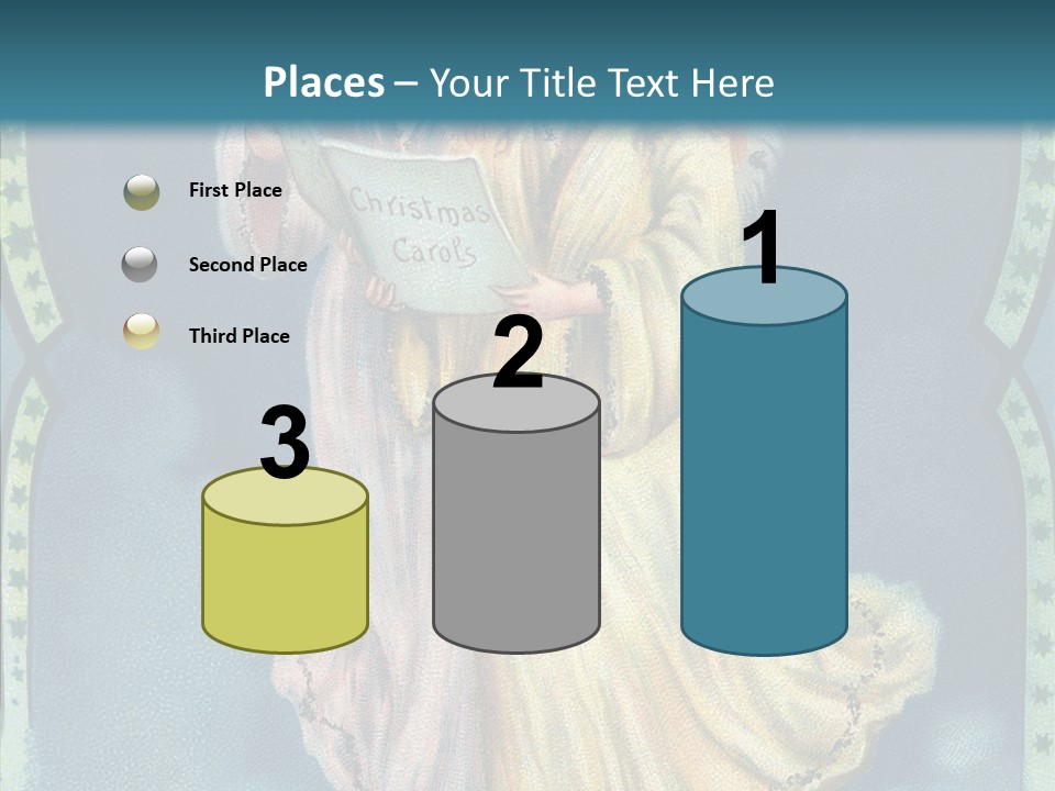 Greeting Carol Flying PowerPoint Template