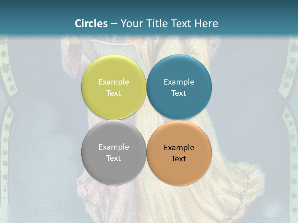 Greeting Carol Flying PowerPoint Template